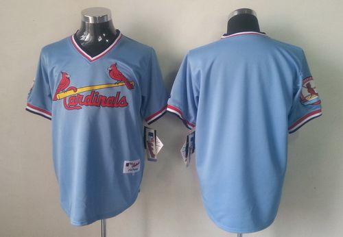 Cardinals Blank Blue 1982 Turn Back The Clock Stitched MLB Jersey - Click Image to Close
